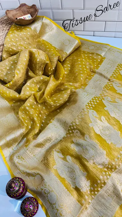 Crush Tissue  uploaded by M.S Silk Saree on 3/13/2024