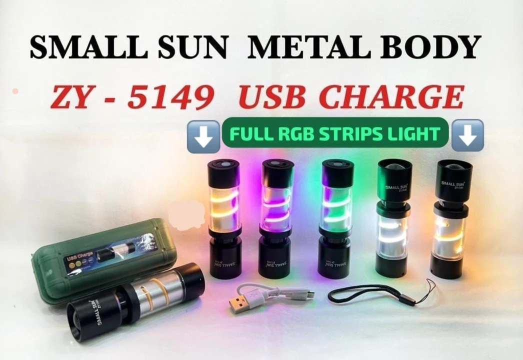 Metal RGB Strips Torch Light uploaded by business on 3/13/2024