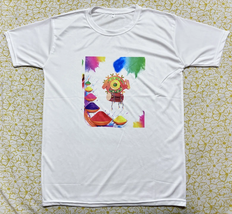 Holi Tshirt (110gsm) uploaded by business on 3/14/2024