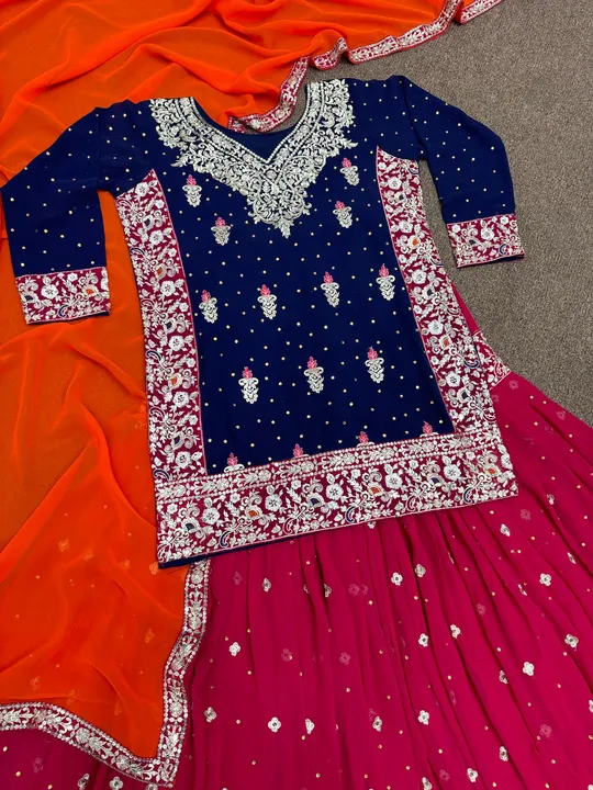 Designer sharara suit uploaded by Taha fashion from surat on 3/14/2024