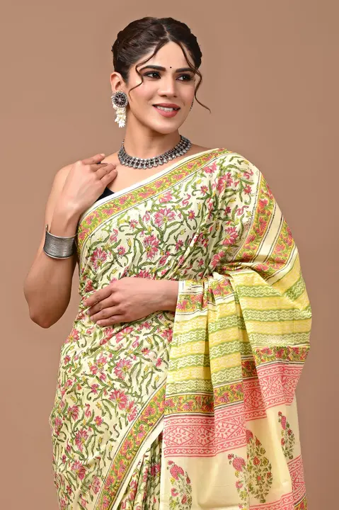 Cotton mulmul saree uploaded by business on 3/14/2024
