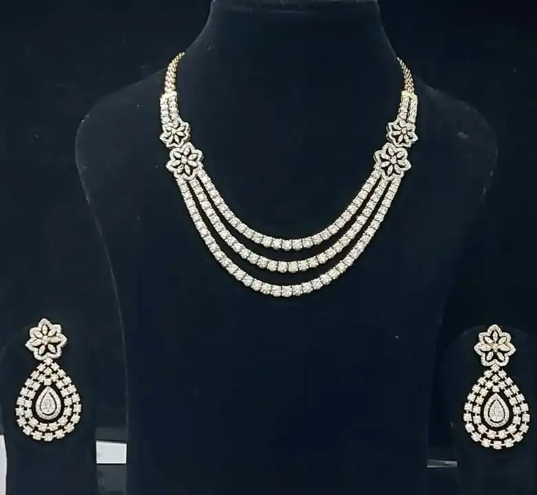 Diamond necklace  uploaded by Jai jai ram diamond 💎 on 3/14/2024