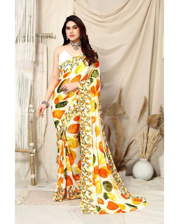 Soft Gorgette uploaded by Kesari Nandan Fashion saree and dress material on 3/14/2024
