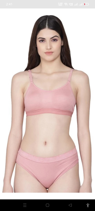Non padded strap bra  uploaded by business on 3/15/2024