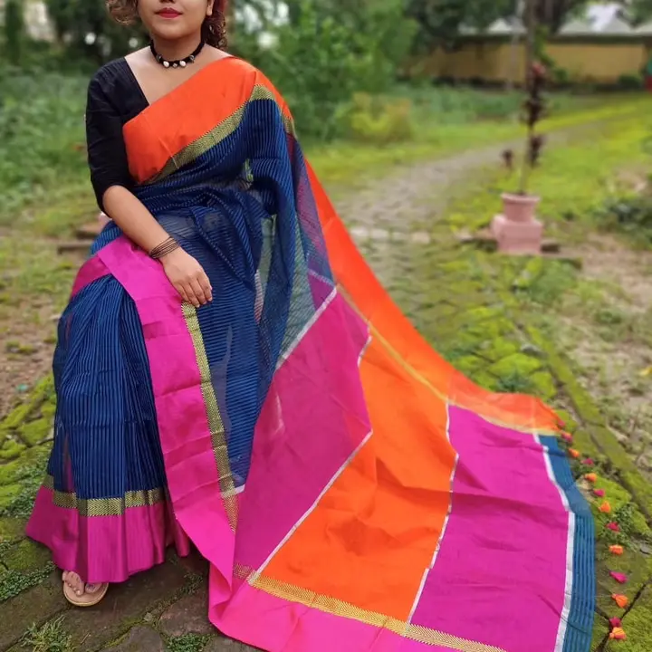 Handloom cotton silk meshswari saree  uploaded by business on 3/15/2024