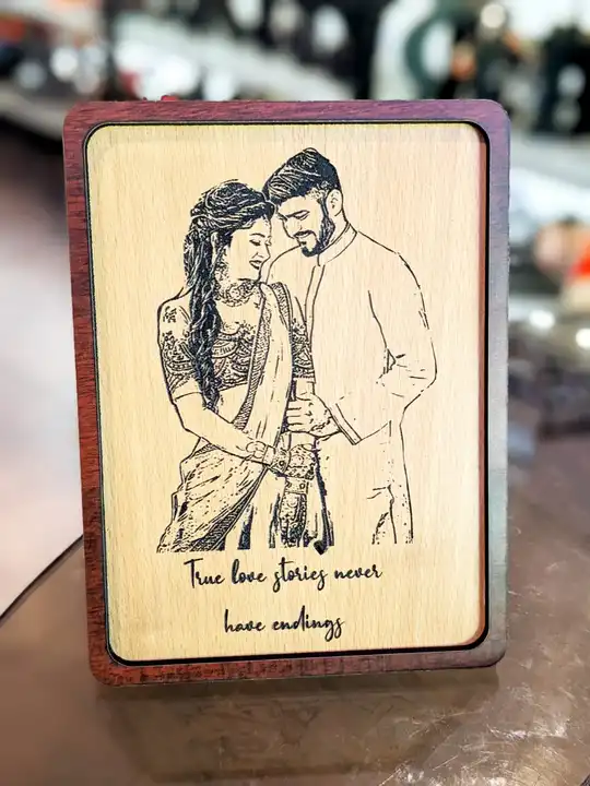 Post image Customised Wooden Art

@💯quality (Any theme can be customised) 

💐Material: 5mm
🔥Price &amp; size
       8*6 inches - ₹555/-
       12*8 inches - ₹599/-
💥Free shipping🚛  (Inside TN) only