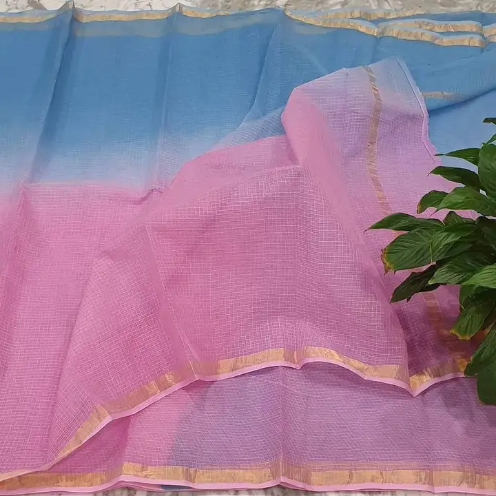 Kota doria cotton saree  uploaded by business on 3/16/2024