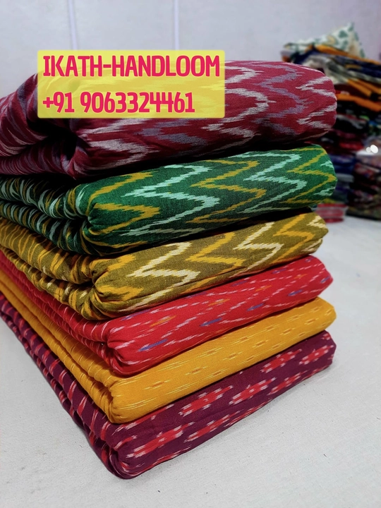 Pochampally ikath cotton fabric uploaded by business on 3/17/2024