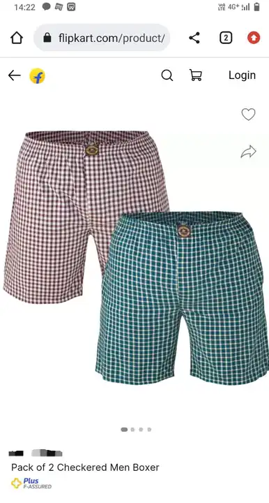 Mens boxer shorts uploaded by Mulberry's on 3/17/2024