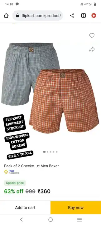 Mens boxer shorts uploaded by business on 3/17/2024