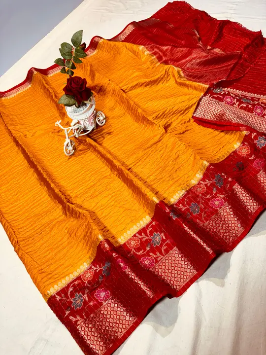 Check Silk Saree uploaded by Mks Creations  on 3/17/2024