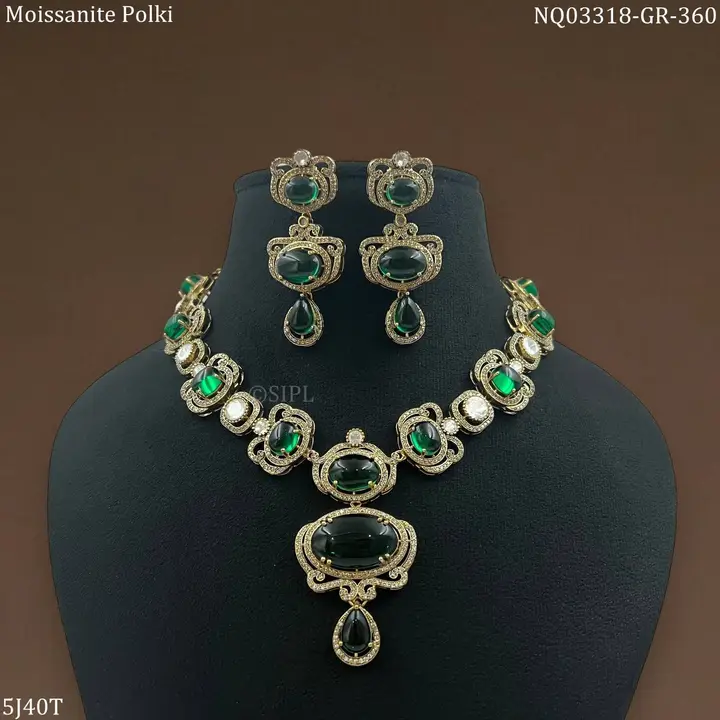 Moissanite polki Necklace set uploaded by CULTURE on 3/18/2024
