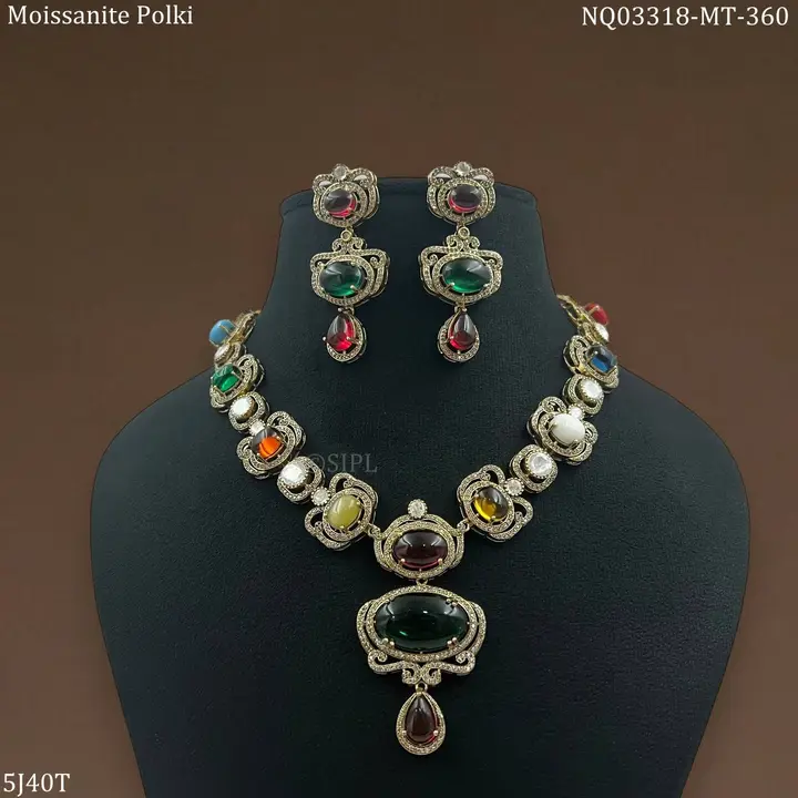 Moissanite polki Necklace set uploaded by CULTURE on 3/18/2024