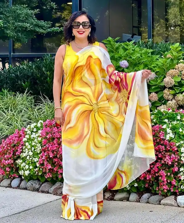Soft georgette  uploaded by Kesari Nandan Fashion saree and dress material on 3/18/2024