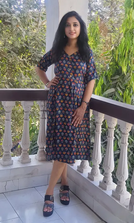 Premium Rayon Aline Dress uploaded by Vihu fashion on 3/18/2024