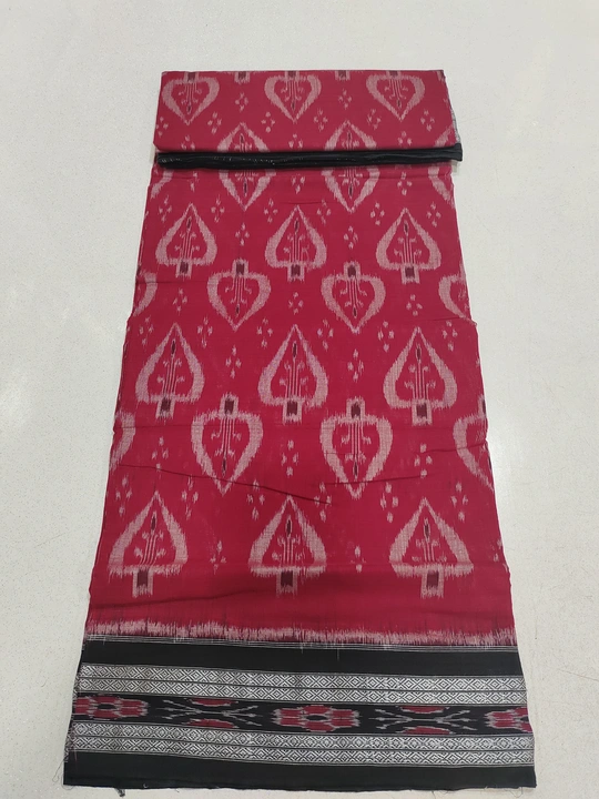 Quikcarts Handloom ikat cotton saree  uploaded by business on 3/18/2024