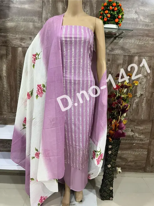 Beautiful Daman work design pure cotton  uploaded by business on 3/18/2024