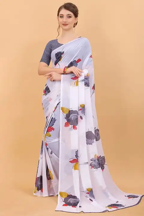 Soft Gorgette uploaded by Kesari Nandan Fashion saree and dress material on 3/18/2024
