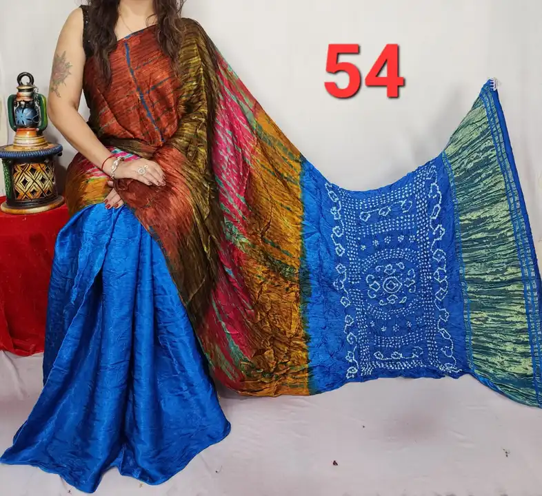 Original modal silk lagdi patta saree uploaded by business on 3/18/2024