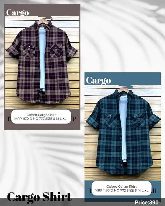 Oxford Cargo Shirt  uploaded by Jk Brothers Shirt Manufacturer  on 3/19/2024