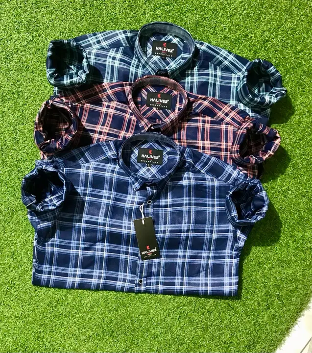 Articlr-Twill check 
size-M,L,Xl
Colour-21
Brand-Haliver uploaded by K.KALIA APPARELS  on 3/19/2024