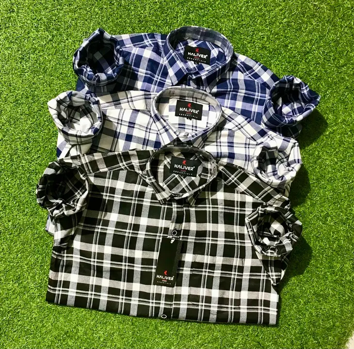 Articlr-Twill check 
size-M,L,Xl
Colour-21
Brand-Haliver uploaded by K.KALIA APPARELS  on 3/19/2024