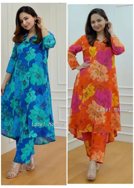 Kurti length /38 =INCHES /PANT LENGTH=39 INCHES SLEEVES - 3/4 SLEEVE FABRIC - COTTON  uploaded by Vidhya prints (M) 9001439855 on 3/19/2024