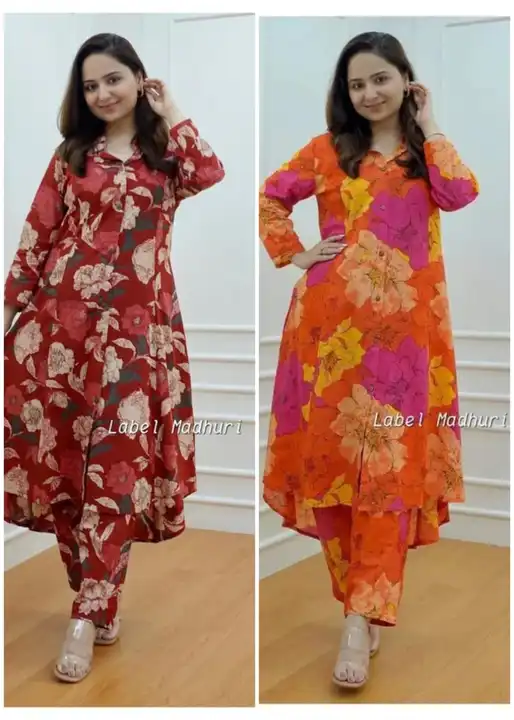 Kurti length /38 =INCHES /PANT LENGTH=39 INCHES SLEEVES - 3/4 SLEEVE FABRIC - COTTON  uploaded by Vidhya prints (M) 9001439855 on 3/19/2024