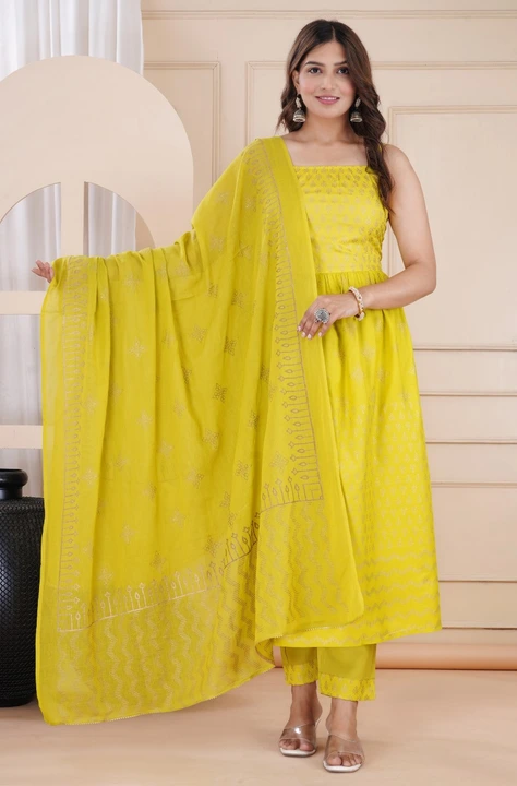 Kurti pant with dupatta  uploaded by business on 3/19/2024