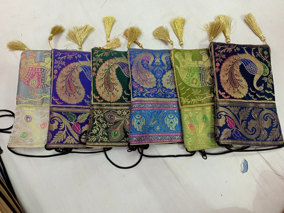 Banarsi money hand bags  uploaded by Ajaz textiles on 3/20/2024
