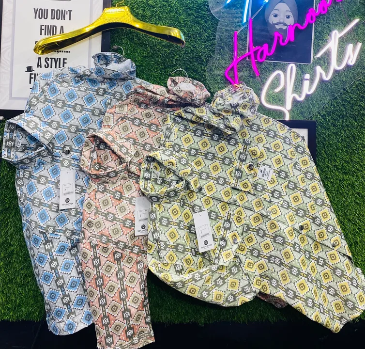 🔥🔥🔥🔥🔥🔥
NEW….
STEEL TICH BUTTON 

FABRIC DOUBLE POCKET 😘😘
 
TICH BUTTON 10 DESIGN 🔥

PRINT T uploaded by HARNOOR SHIRTS BY AB COLLECTION on 3/20/2024