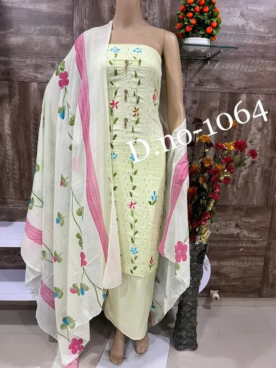 Pure Cotton Suit Material For Women  uploaded by Zuberiya Global on 3/20/2024