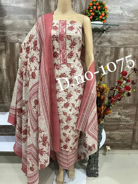 Pure Cotton Suit Material For Women  uploaded by Zuberiya Global on 3/20/2024