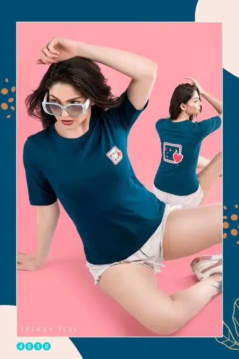 Girls over size t shirt  s m l XL  uploaded by Shiv Shakti fashion  on 3/21/2024