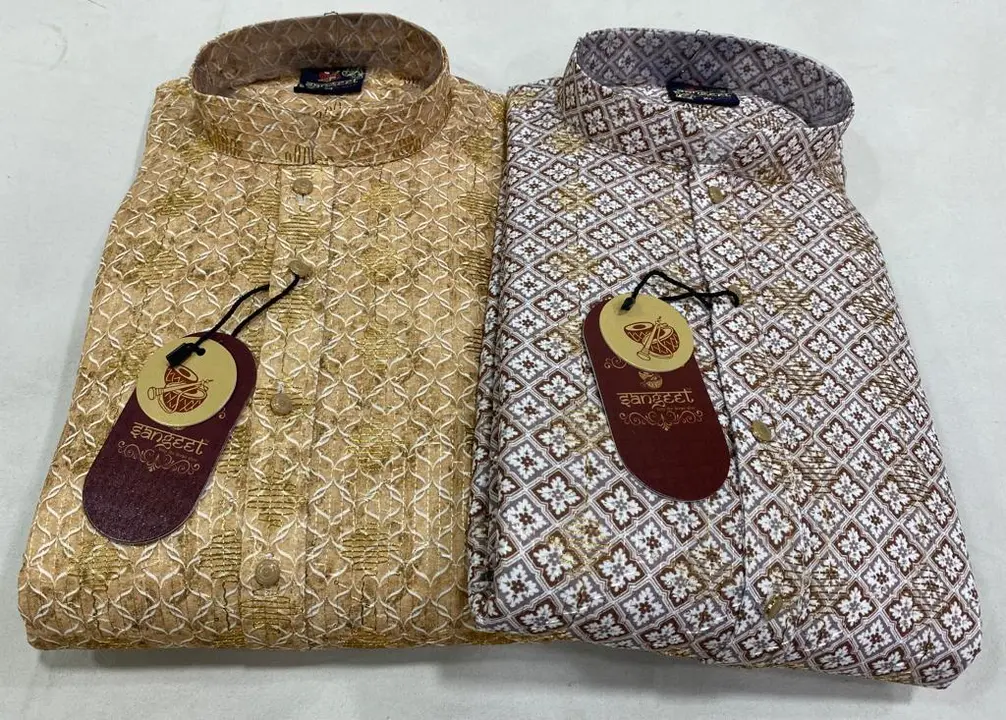 CHIKENKARI KURTA PYAJAMA SET FOR MEN
Rayon Fabric
Jary Pattern uploaded by Kushal Jeans, Indore on 3/21/2024