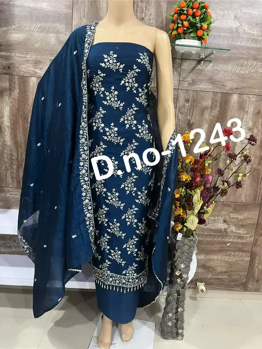 Vichitra heavy suit on festival  uploaded by Heena fashion house on 3/21/2024