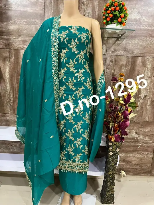 Vichitra heavy suit on festival  uploaded by Heena fashion house on 3/21/2024