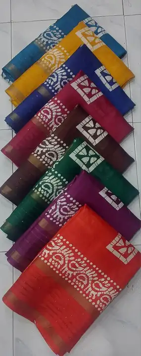 Dola silk sequence boder fancy printed saree  uploaded by NARMADA SILK on 3/21/2024