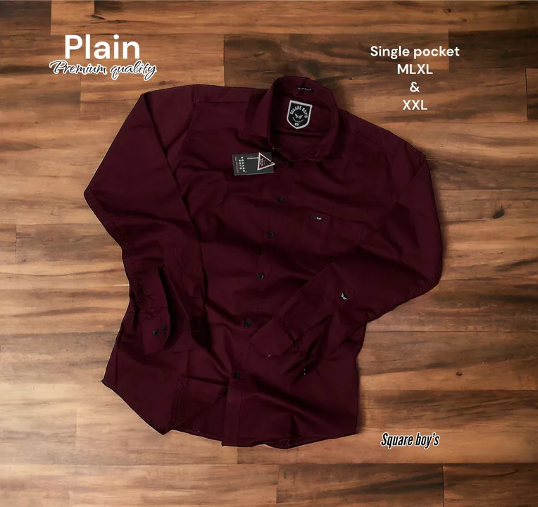 Primium quality plain shirts 😋 uploaded by Brandy BoyZ Shirts  on 3/21/2024