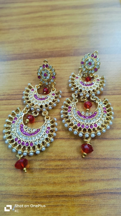 Chandbali earrings  uploaded by business on 3/21/2024