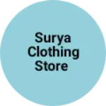 Business logo of Surya Clothing store