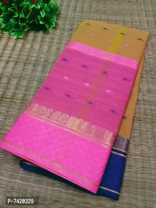 Post image Wholesale price 499
Quantity start 1 to more
Pure Cotton Tant Saree

 Color:  Multicoloured

 Fabric:  Cotton

 Type:  Saree without Blouse piece

 Style:  Striped

 Design Type:  Taant

Saree Length: 5.5 (in metres)

xclusive Pure Cotton Taant Saree, 100% Pure Bengal Cotton, All over design Work, without Blouse piece.
