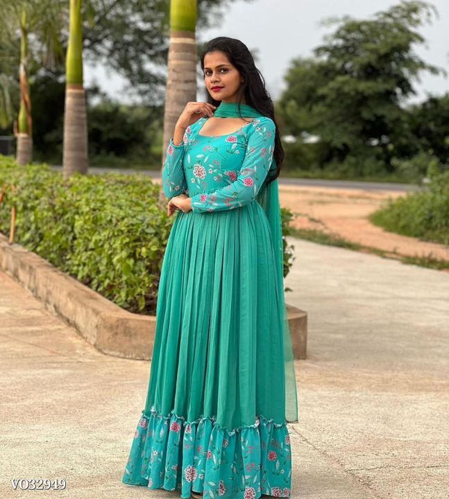 Catalog Name: *Gown*  ₹1219

*🌹ABC FASHION  NEW ANARKALI AND DUPATTA SET🌹*

🌹*FABRIC DETAIL:-Fox  uploaded by business on 3/21/2024
