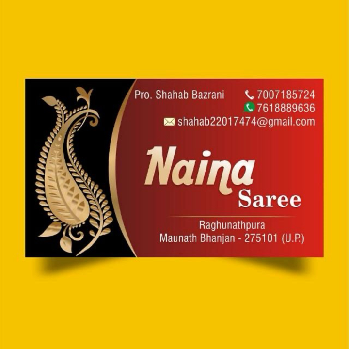 Visiting card store images of Naina Saree