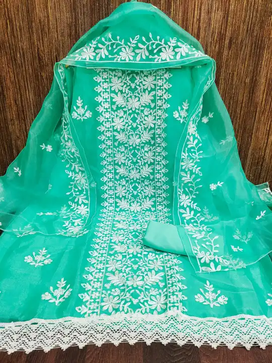 ORGANZA SILK WITH AARI WORK*
 uploaded by business on 3/22/2024