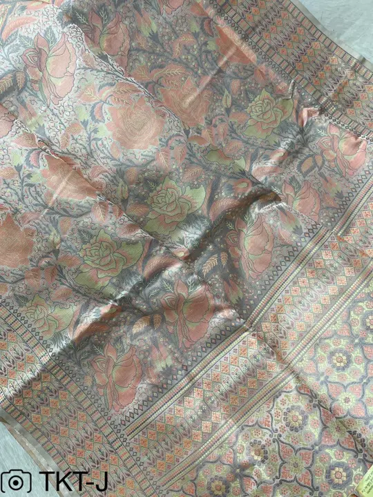 Pure jamawar katan silk Saree with Silkmark Certified  uploaded by M S fabrics on 3/22/2024