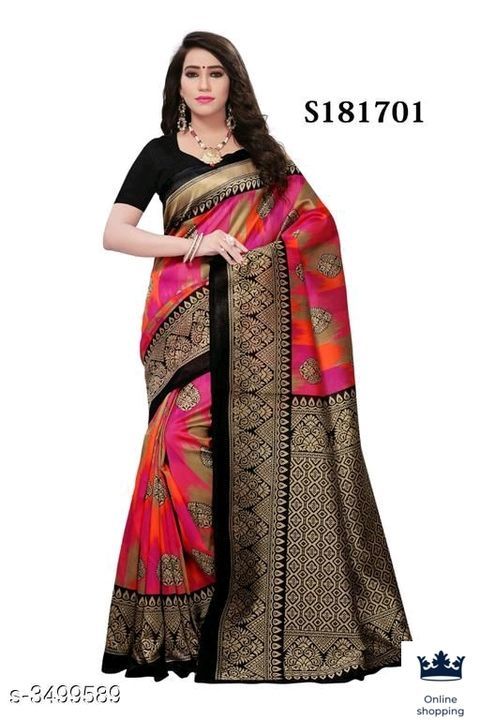 Post image Riya Solid Art Silk Sarees

Saree Fabric: Art Silk
Blouse: Running Blouse
Blouse Fabric: Art Silk
Border: Woven Design
Multipack: Single
Per piece 350 only