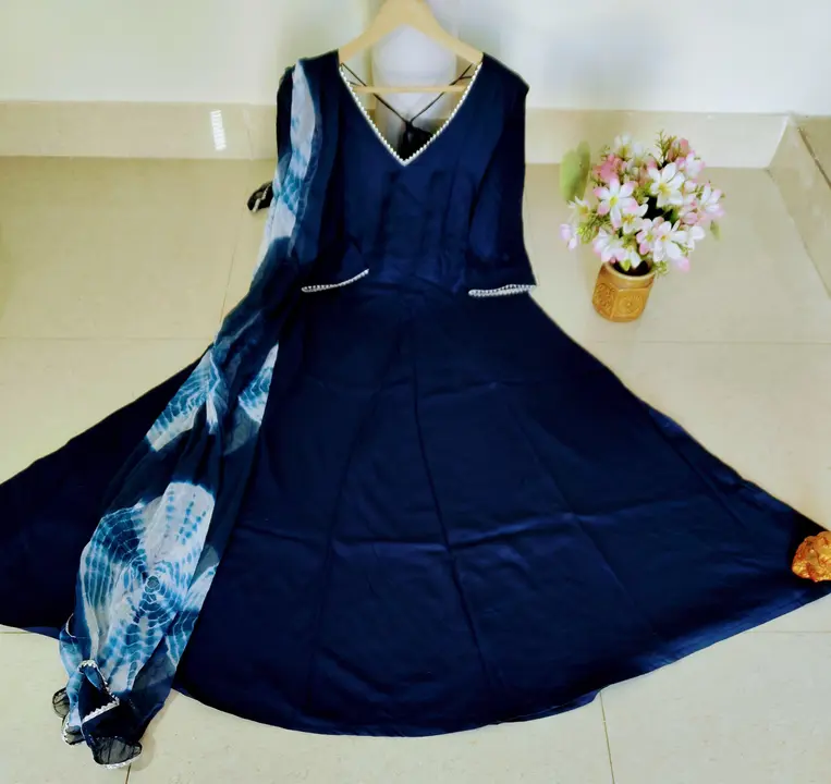 Stylish gown with dupatta  uploaded by business on 3/23/2024