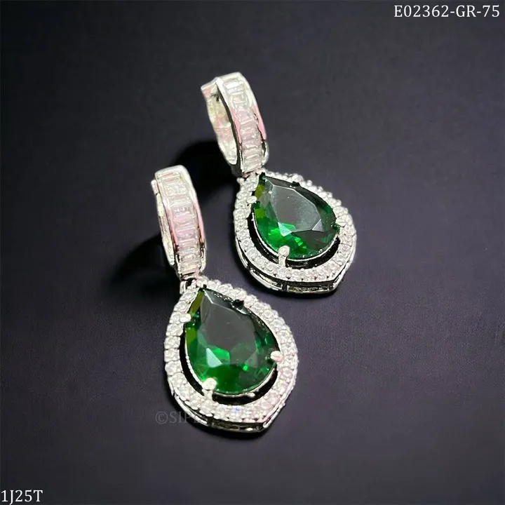 Cubic zirconia earrings with warranty  uploaded by business on 3/23/2024