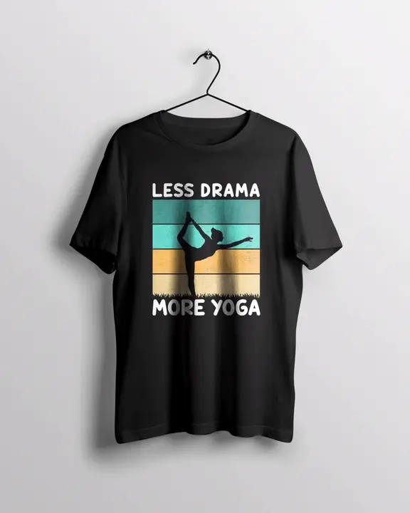 Black Yoga T-shirt uploaded by Shopalcon on 3/24/2024